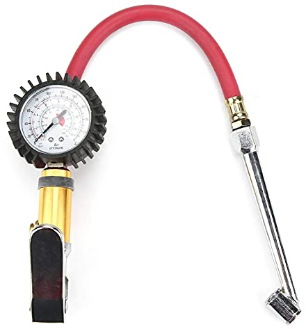 Reifenfüller Mit Manometer, Luftkompressor Reifenfüller, 1/4 Kofferraum Motorrad Reifen Reifendruckanzeige Luftfüllpumpe Pumpenpistole