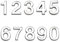 Matory 20 Pieces 2 Inch Mailbox Numbers 0-9 Self Adhesive Reflective House Door Address Number for Home Office Mailbox Apartment (20)