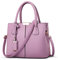 VARLIVOO Elegante Donna Borsa Delle Donne Borse a Mano Borse a Spalla Con Tracolla Regolabile Borsa Tote Impermeabile PU Pelle Borsa Viola