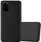 Cadorabo Custodia compatibile con Samsung Galaxy S20 PLUS in NERO METALLICO - Morbida Cover Protettiva Sottile di Silicone TPU con Bordo Protezione - Ultra Slim Case Antiurto Gel Back Bumper Guscio