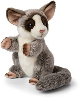 WWF 01138 - Plüschtier Buschbaby Galago, lebensecht gestaltetes Kuscheltier, ca. 18 cm groß, wunderbar weich und kuschelig, Handwäsche möglich