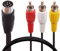 Tomost Câble adaptateur audio DIN 8 broches vers 3 RCA, 8 broches mâle vers 3 RCA mâle 3 x RCA mâle pour instrument de musique équipement audio (1,8 m)