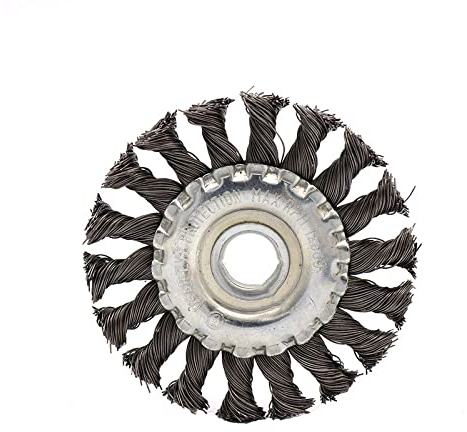 Brosses métalliques pour meuleuse d'angle - 125 mm x 22 mm