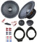 Ground Zero GZFC165.2 Lautsprecher mit Einbauset passend für Opel Adam ab 2013 Türen vorne 300 Watt 165mm 2 Wege Kompo