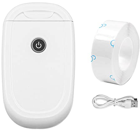 WANGCL Etikettendrucker mit Klebeband D110 Tragbarer Bluetooth Etikettendrucker zur Aufbewahrung Versand Barcode Versand usw. Aufkleber Maker mit Mehreren Vorlagen