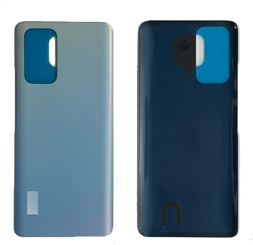iYAiYO Tapa Trasera Cristal para Xiaomi Redmi Note 10 PRO M2101K6G, M2101K6R Pieza de Repuesto de la Carcasa Tapa de Batería Trasera con Adhesivo Preinstalado-Azul