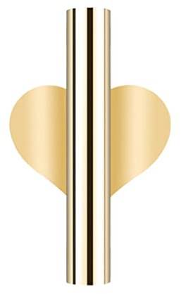 Blumenvase zum Aufhängen an der Wand, 2 x 10,8 cm, goldfarben