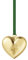 Georg Jensen 2023 Herz Geformt Weihnachtsschmuck in Gold Messing - Feiertag Saisonal Hängende Dekoration - Entworfen von Sanne Lund Traberg