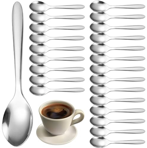 Cucchiaini caffe acciaio inox 24 pezzi 12 cm adatto per casa ristoranti lavastoviglie cucchiaini da caffè cucchiaini caffe piccoli cucchiaino caffe cucchiaini caffe particolari