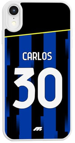 MYCASEFC Coque Football Carlos Augusto Inter Personnalisée Vivo X51. Housse de Football pour Smartphone pour Les Fans de Football - Idée Cadeau - Design de qualité supérieure.
