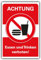 Verbotsschild Essen und Trinken verboten Verbot Hinweisschild Hartschaum 30x20 cm