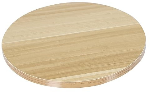 Alipis Plato Giratorio de Gran Tamaño de Material de Madera Natural para Mesa de Comedor Fácil de Compartir Y Servir para El Hogar Y El Restaurante