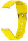 Alienwork Bracelet de Montre Bracelet en Silicone Jaune Barre à Ressort à Dégagement Rapide Silicone Léger Doux Imperméable