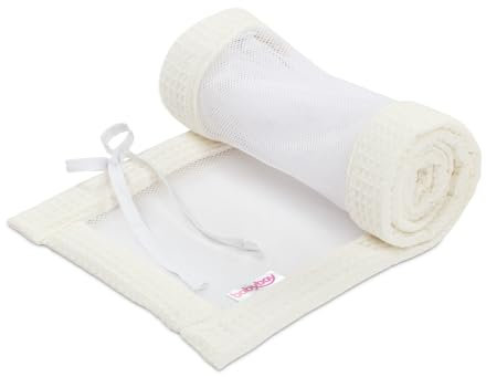 babybay Nestchen Mesh-Waffelpiqué passend für Modell Maxi, Boxspring, Comfort und Comfort Plus, ivory