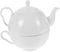 Ciieeo 1 Set Set da tè madre e vaso di porcellana teiera in ceramica tazza da tè d'epoca Piattino da tè kit caffettiera kit teiera portatile tazza teiera porcellana d'osso bianca