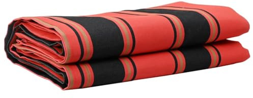 vidaXL Markisenersatzstoff Orange und Schwarz 1000 x 160 cm Polyester | Schützt dich vor fiesen Sonnenbränden, Hält leichten Regenschauern stand, Gestreifter Look bringt etwas Flair