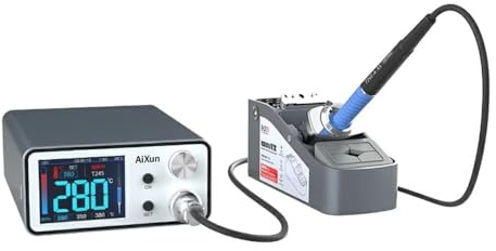 AiXun T3A 200W Temperature Controlled Quick Soldering Station with T245 Handle (3 Tips)