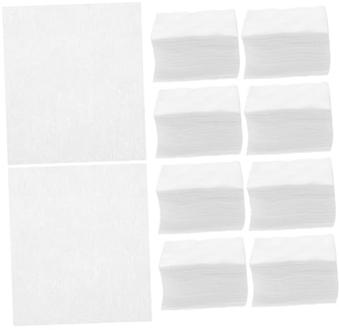 WEKADRIN 1200 pièces Cotons Démaquillants Usage Unique Doux pour Visage et Yeux Lingettes Absorbantes Tissu Non Tissé pour Nettoyage Maquillage et Vernis Serviettes Faciales Usage Unique