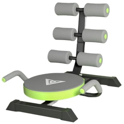 Qianly Sit Up Stange, Verstellbare Sit Up Maschine, Krafttraining, Leistungsstarkes Bauchmuskeltrainingsgerät, Fitnessgerät für Zuhause, GrÜn