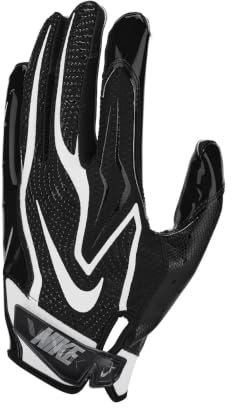 Nike Vapor Jet 9.0 Football Handschuhe – Premium American Football Receiver Gloves – Leichter Grip & Performance Passform, Black/Black/White, L