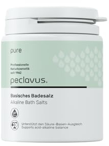 peclavus pure Basisches Badesalz 1000 g – basenbad für Vollbad & Fußbad – pH 7,5–8,2 – 100% natürlichen Ursprungs – basische Körperpflege