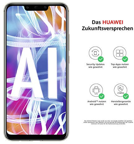 Huawei Mate 20 Lite Dual Nano SIM, Conjunto de Smartphone (16 cm (6,3 Pulgadas), 64 GB de Memoria Interna, 4 GB de RAM, cámara de 20 MP + 2 MP, Android 8.1, EMUI 8.2) Azul Zafiro