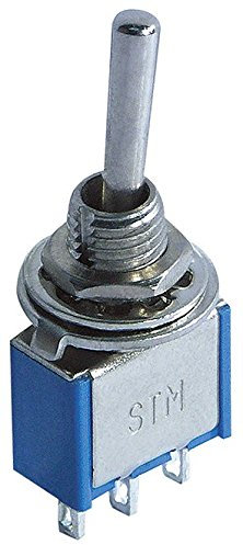 Interruptores basculantes (McPower, 250 V/3 A, 3 pines, 3 posiciones: encendido/apagado/encendido