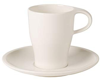 Villeroy & Boch Coffee Passion Set café, 2 pièces, Porcelaine Premium, Blanc