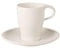 Villeroy & Boch Coffee Passion Set per Caffè, Porcellana Premium, Bianco, 2 Pezzi
