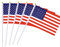 Drapeau de Bâton de États-Unis 14 * 21CM Petit Drapeau Américain Tenu dans la Main 25 Pcs Mini Flag