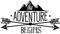 Samunshi® Adventure Begins Schriftzug Aufkleber Sticker Autoaufkleber Scheibenaufkleber Motorradaufkleber - 8x4,6cm schwarz