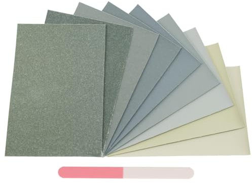 Micro-Mesh-Schleif-Poliertuch-Kit, 9 Bögen mit 6 x 4 Regular + Micro-Mesh Flexi-Feile