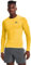 Under Armour Men's Standard HeatGear Compression Long-Sleeve T-Shirt, (790) Taxi / / Black, Medium