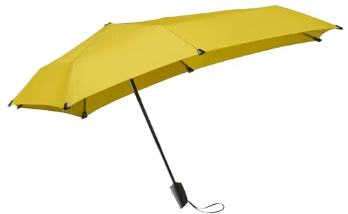 Senz ° Mini-Regenschirm, automatisch, winddicht, 90,9 x 90,9 cm, Limitierte Auflage, Super Lemon