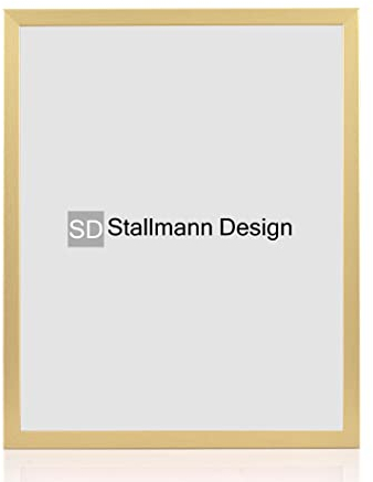 Stallmann Design Bilderrahmen 'Galeria53' | Größe: 60x80cm | Farbe: Gold | 20mm schmale Rahmenleiste