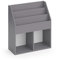 Vicco Bücherregal Luigi, Spielzeugregal für Faltboxen, Grau, 72 x 79 cm