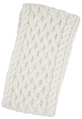 Aran Crafts Child's Wool Knitted Snood, 100% Super Soft Wool, Authentic & Traditional, Classic Fisherman Sweater-Style Knit, Made in Ireland, X5265-NAT