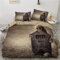 Luowei Bettwäsche Totenkopf 135x200cm Gothic Skull Halloween Bettbezug Set Weiche Microfaser Bettbezug und 1 Kissenbezug 80 x 80cm mit Reißverschluss