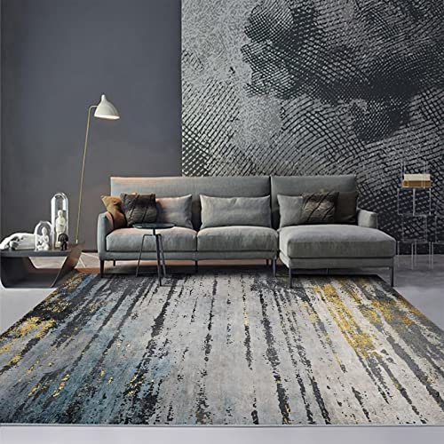 Teppich Teppich babyzimmer Junge deko babyzimmer Junge Blau gelb grau modern Ink Design wohnzimmerteppich Spiel Teppich mädchen 100x200cm