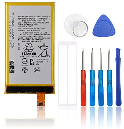 SwarKing Ersatz Akku Kompatibel mit Sony Xperia Z5 Compact SO-02H, E5823, E5803 & Sony Xperia X Compact SO-02J, F5321 LIS1594ERPC with Toolkit