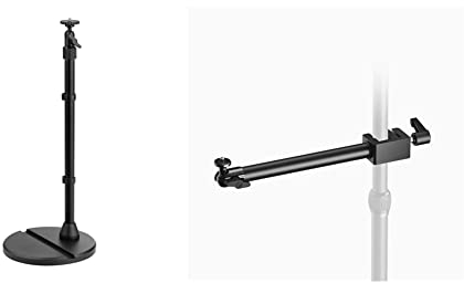 Elgato Mini Mount – Vielseitiger Schreibtischständer, auf 64 cm ausziehbar, voll einstellbar, Smartphonehalter mit Cold-Shoe-Halterung & Solid Arm, Befestigungsarm mit gepolsterter Klemme