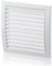 190x190mm Griglia Ventilazione in Plastica ABS Bianca con Zanzariera - Griglie Aerazione Rettangolari