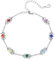 REDSUN Chakra Armband 925 Sterling Silber Yoga Armband Damen Yoga Schmuck 7 Chakra Armband Verstellbarer Boho Geschenk für Mädchen