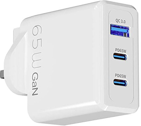 For Honor Magic 5 Pro Charger 65W Power Adapter Plug GaN Fast Charger With USB & USB C Charging Port For Honor Magic 5 Pro Compatible With Smartphones/Tablets/Watch/Speakers/Headphones