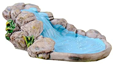Jorzer Puppenhaus Accessoire Mini Pool Micro Landschaftsgestaltung Dekoration DIY Miniatur Dolls Hausmöbel Spielzeug für Feengarten kleine Handwerk Ornamente Dollhouse Dekor