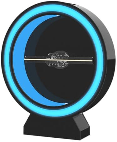 Ventilatore Ologramma 3D, Proiettore WiFi a proiezione olografica 2000 X 128 con Coperchio di Protezione Rotondo, Lettore pubblicitario 3D per Negozi aziendali, Negozi,
