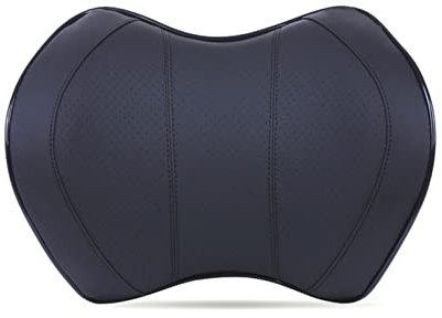 AMair Nackenkissen Auto Raumspeicher Baumwolle Auto Kopfstütze U förmig Hals Kissen Auto Fahrzeug Rest Kissen Autozubehör Schlafschutz Kissen Auto Nackenkissen (Size : Black 2)