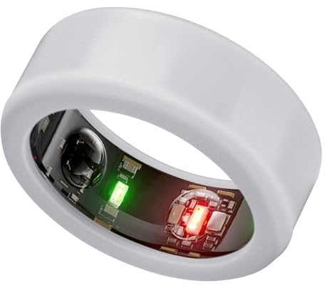 VIKIZUES Ringschutz Kompatibel mit Oura Ring, Silikon Kratzen Elastische Schutz Cover für Oura Ring Gen 3 Workout (Grau, S (6/7/8/9/10))