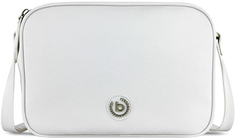 bugatti Passione Handtasche für Damen M - Kunstleder-Tasche, Umhängetasche Frauen, weiß