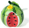 ZoRHac Fruit Sugar Bowl with Lid and Spoon, Colorful Sugar Pot, Ceramic Coffee Sugar Canisters, Sugar Container Spice Jar, Salt Pot Seasoning Canister(Color:Watermelon)